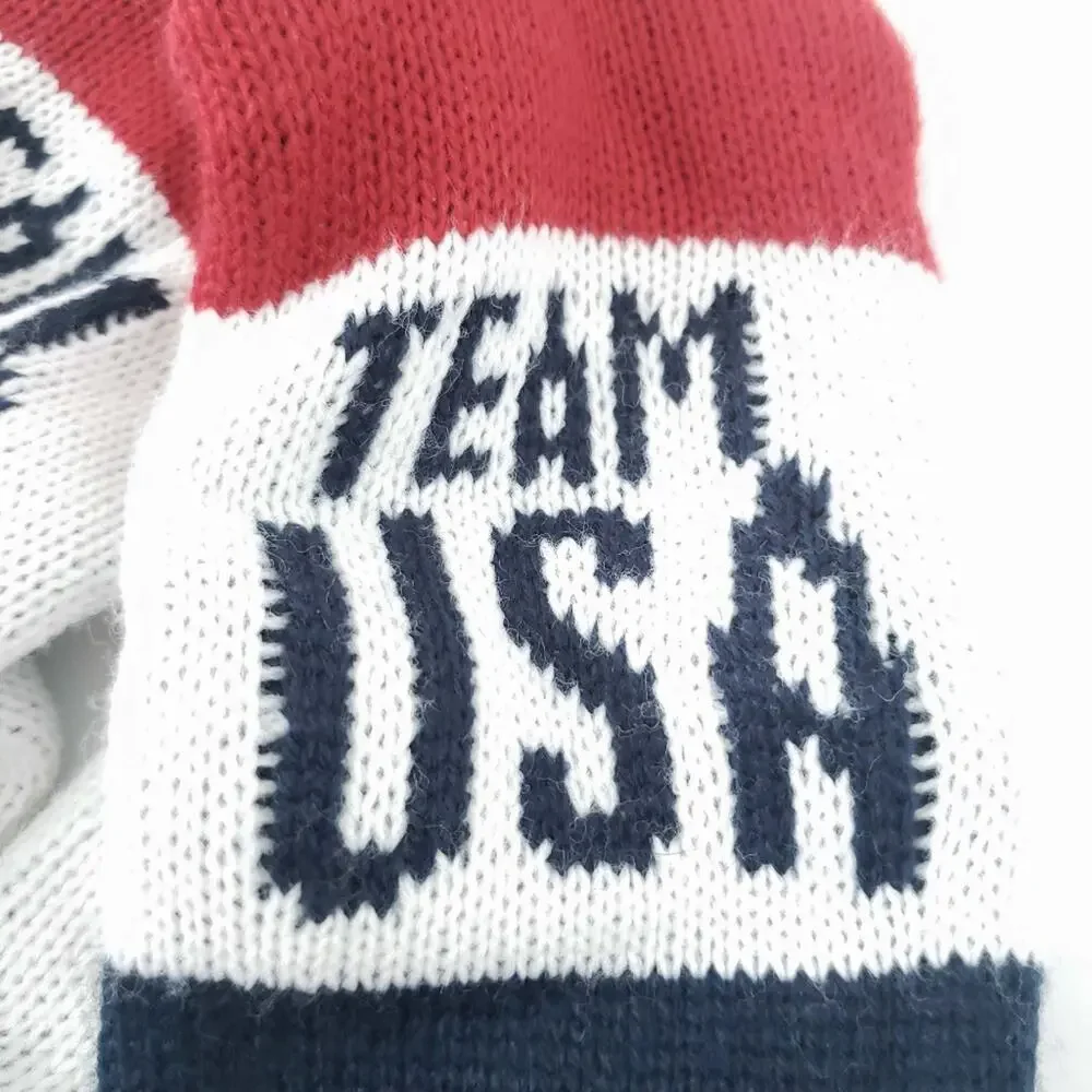 Team USA Olympic Mittens Gloves One Size Adult Red White Blue